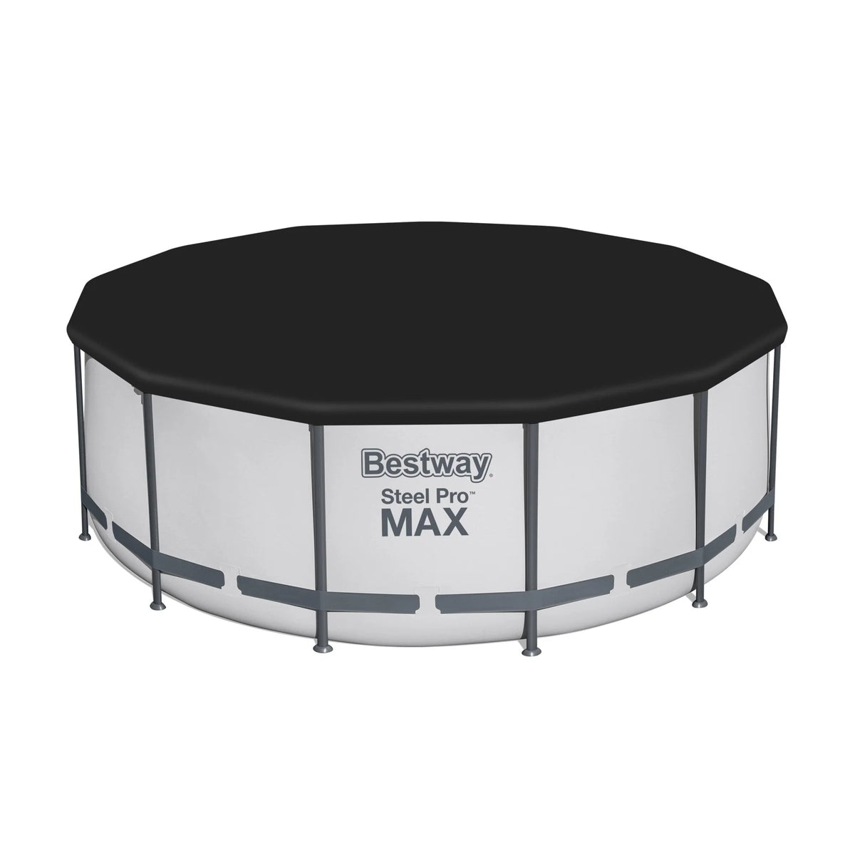 Piscine hors sol ronde Bestway Steel Pro MAX avec pompe et bâche