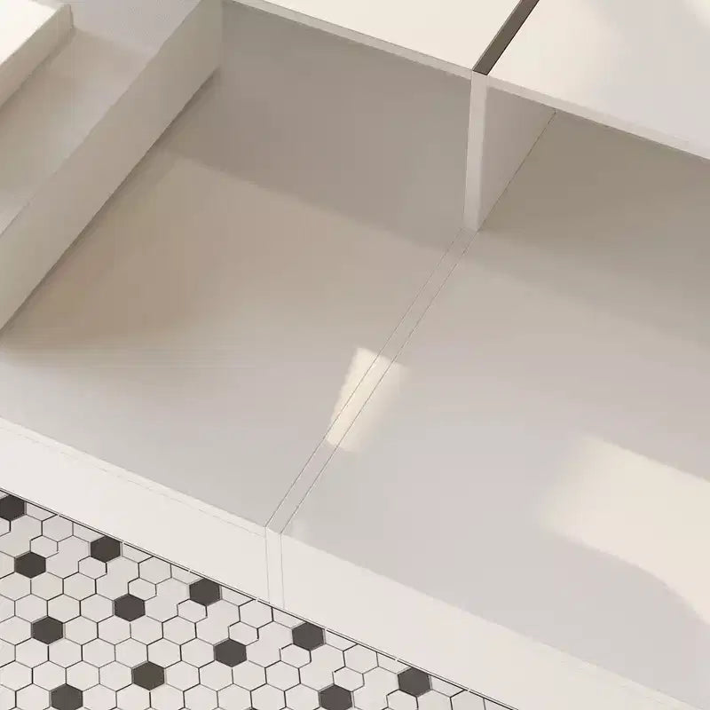 Comptoir de réception moderne blanc, Bureau d'accueil