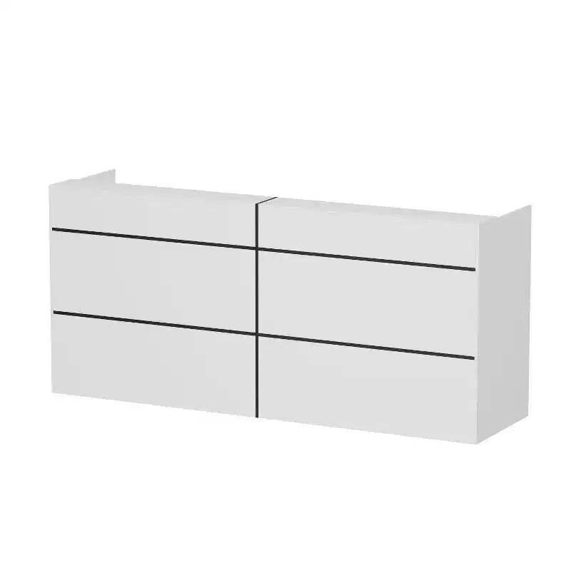Comptoir de réception moderne blanc, Bureau d'accueil