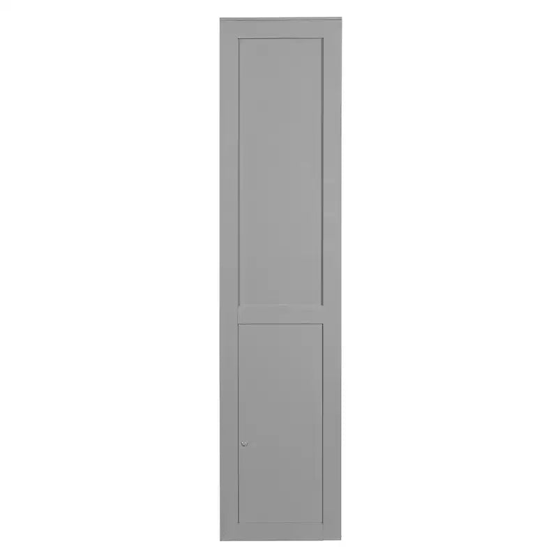 Lit escamotable Queen Size avec lumières LED, Blanc/Gris