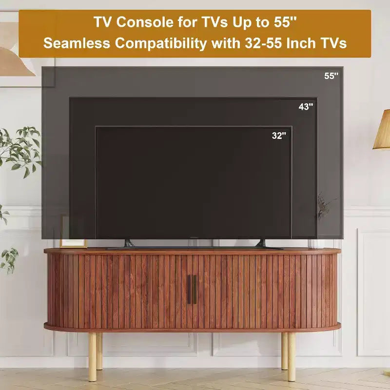 Meuble TV 65", Meuble de Rangement Moderne pour Salon, Couloir, Chambre à Coucher