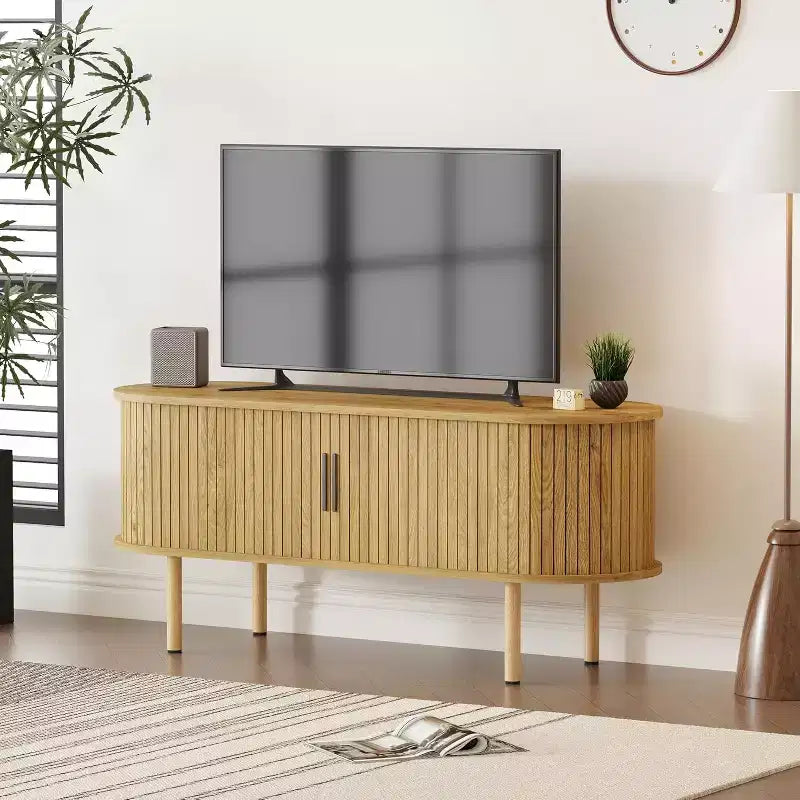 Meuble TV 65", Meuble de Rangement Moderne pour Salon, Couloir, Chambre à Coucher