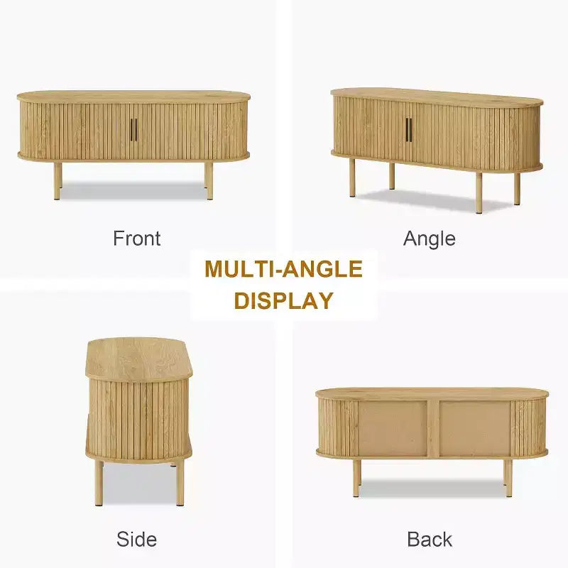 Meuble TV 65", Meuble de Rangement Moderne pour Salon, Couloir, Chambre à Coucher