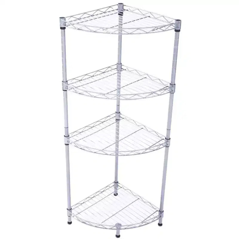 Étagère métallique à 4 niveaux, 30 cm de large, rayonnage de rangement compact