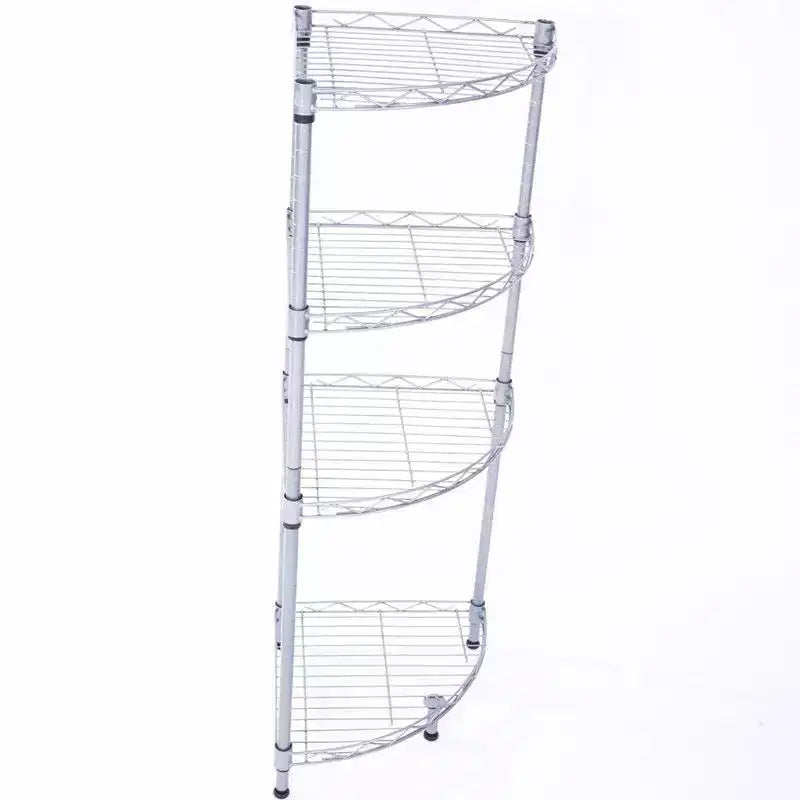 Étagère métallique à 4 niveaux, 30 cm de large, rayonnage de rangement compact