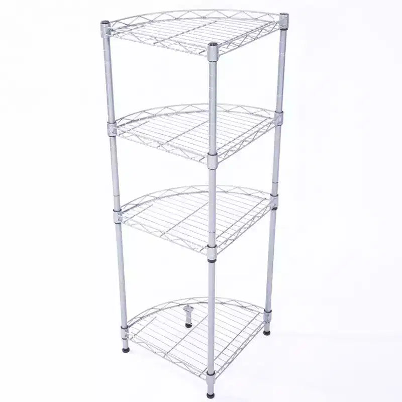Étagère métallique à 4 niveaux, 30 cm de large, rayonnage de rangement compact