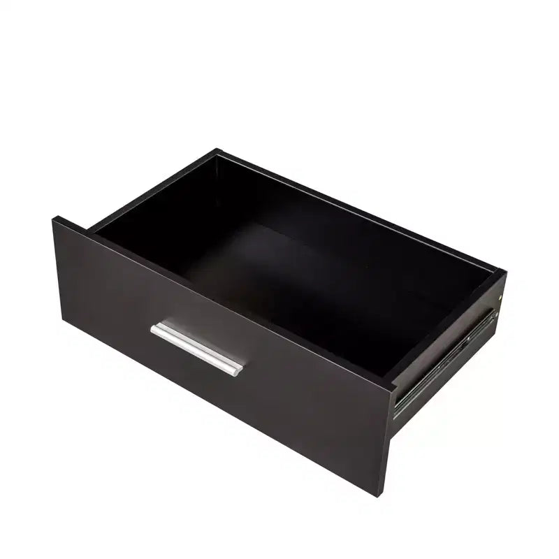 Commode noire 8 tiroirs, 120 cm de large