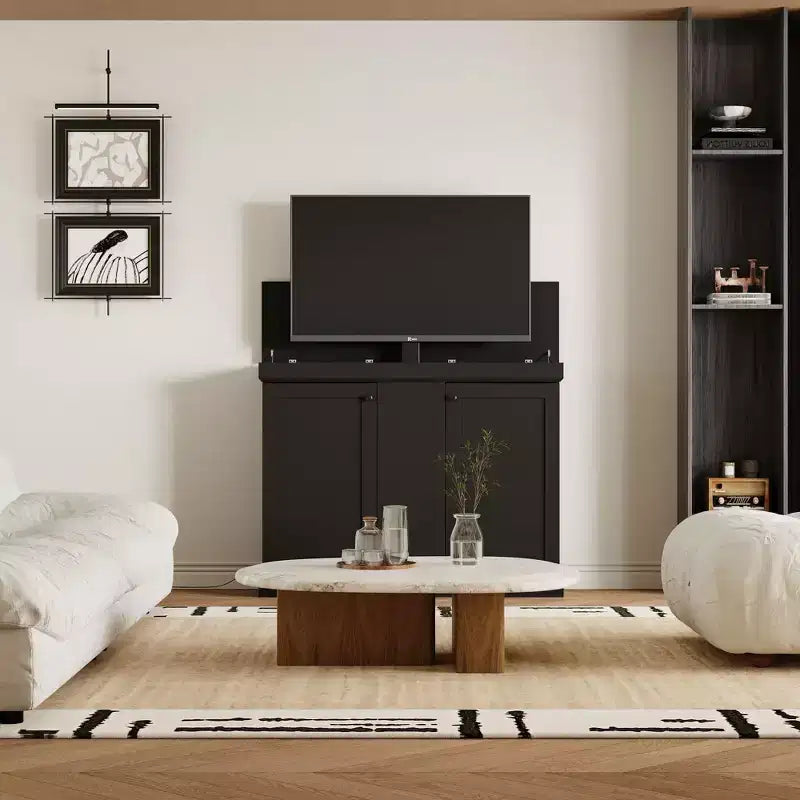 Station de jeu Smart Lift, hauteur réglable, double gestion des câbles, pour écrans 50"