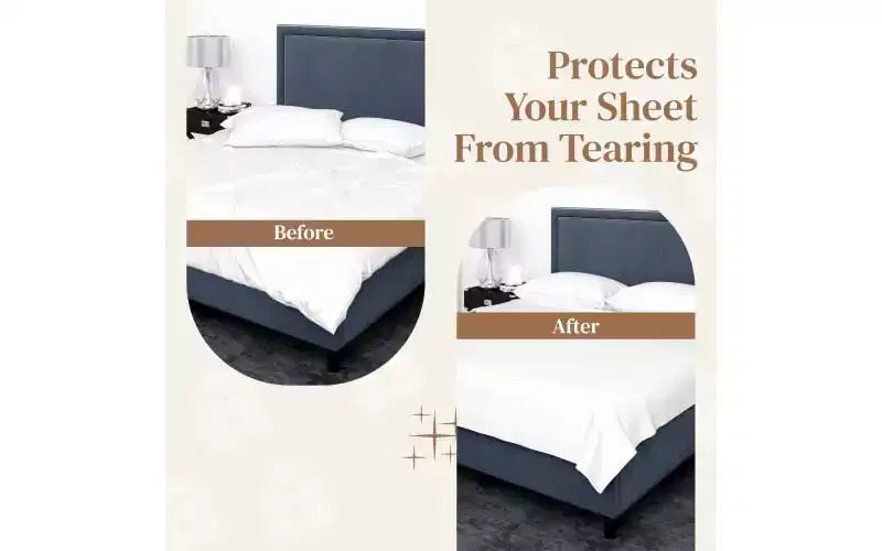 Sangles de maintien de drap de lit, Bretelles croisées pour matelas jumeaux, queen et king