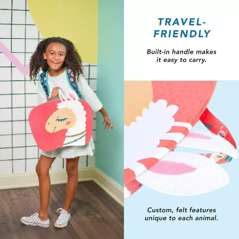 Tablette de genou pour enfants avec coussin à microbilles Motif animalier