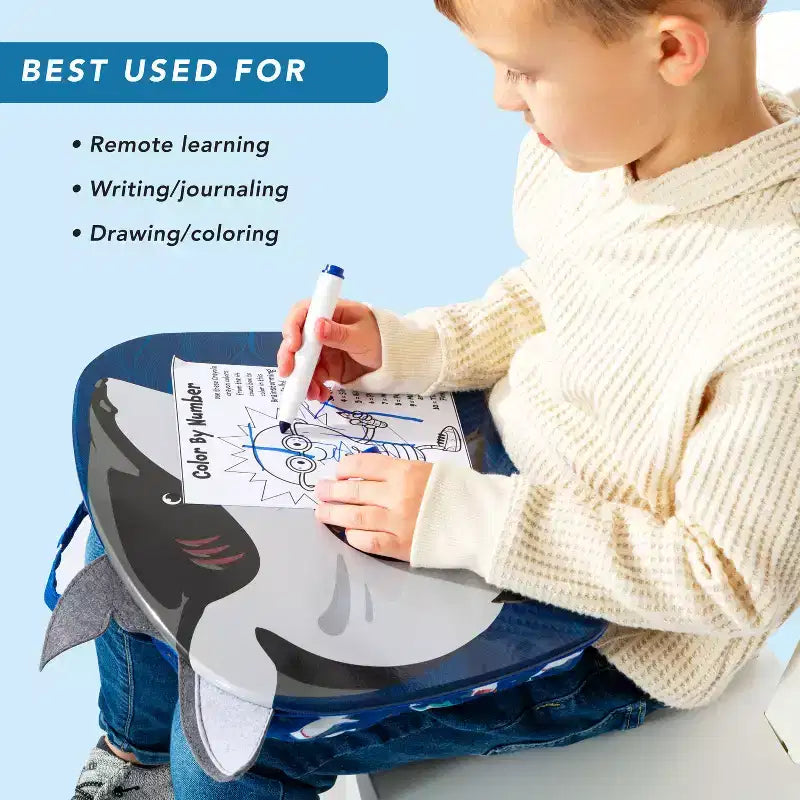 Tablette de genou pour enfants avec coussin à microbilles Motif animalier