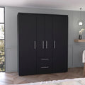 Armoire Bariloche avec tringles, étagères et 2 tiroirs