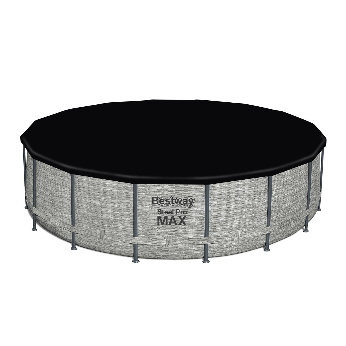 Piscine hors sol ronde Bestway Steel Pro MAX avec pompe et bâche